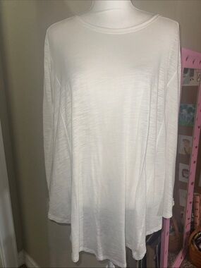 NWOT We the Free Women's Ivory  Swing Top oversized flowy Sz XS pit2pit 26”